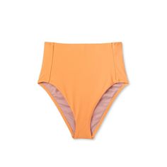 Women's Extra High Waist Tummy Control Medium Coverage Bikini Bottom - Kona Sol™ Orange L Solid High Waist Stretch Swimwear, Solid Color Swimwear With Wide Waistband For Vacation, Swimwear With Wide Waistband For Vacation, Vacation Swimwear With Wide Waistband, Solid Summer Swimwear With Lined Body, Solid Color High Waist Swimwear With Wide Waistband, High Waist Summer Swimwear For Beach, Solid Swimwear With Wide Waistband For Vacation, Solid Color Summer Swimwear With Lined Body