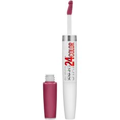 Meet the wonder that stretches the limits of long-lasting lip color. Our liquid formula lasts for 24 hours and features an ultra-conditioning balm to keep lips moisturized through the day. The exclusive Microflex technology in SuperStay 24 Liquid Lipstick ensures color won't cake, flake, or dry. Now, available in four smile-brightening shades. Each new shade is enhanced with blue color pigments to minimize yellow undertones in the teeth. Packaging May Vary Size: 1 ct. Color: Purple. Lipstick Remover, Superstay Maybelline, Maybelline Lip, Frozen Rose, Maybelline Superstay, Long Lasting Lip Color, Lipstick Kit, Maybelline Makeup, Bare Lip