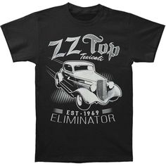 Adult Short Sleeve Tshirt. Fitted Tan Graphic Print T-shirt, Tan Fitted Graphic Print T-shirt, Fitted Tan T-shirt With Graphic Print, Fitted Tan T-shirt With Letter Print, Zz Top Eliminator, Zz Top, Shade Sail, Fashion Company, Mens Tank Tops