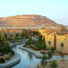 a river running through a desert like area