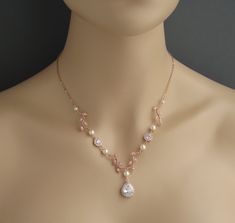 Cubic Zirconia and Swarovski pearl necklace is available in 16 inches (40.5cm), 18 inches (45.5cm) and 20 inches (51cm) long and it has an extension 2 inches (5cm) long. Please select the length for necklace you prefer before checkout. Also necklace is available with Rose gold plated, Rhodium plated and Yellow gold plated finish and with white and cream pearls. Please select the finish and pearl color you prefer before checkout. Also necklace is available. Please select the pearl color that you Swarovski Pearl Necklace, Bridal Jewels, Bridesmaids Jewelry, Pearls Necklace, Pearl Cream, Swarovski Pearls, Jewelry Wedding, Bridal Necklace, Pearl Color