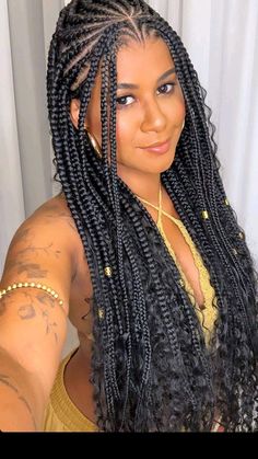 Fulani Goddess Braids, Hairstyles With Curled Hair, Pelo Color Vino, Morning Before School, Intricate Hairstyles, Braid Trends, Competition Hair, Braid Inspiration