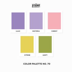 the color palette for stamp market, which includes different shades and colors to choose from