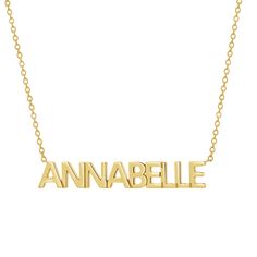 Introducing our newest name necklace that lets you get personal and keep your favorite name close to your heart. Made in Solid 14K Gold, this piece will never fade away! Each necklace is custom CAD, casted and assembled in Los Angeles just for you. Minimal enough to pair with all your BABYGOLD Faves!  Size: 5mm (H) Sol Letter Name Necklace, Custom Gold Jewelry, Personalized Gold Jewelry, Cross Earrings Studs, Cuban Link Chain Necklaces, Letter Ring, Gold Gifts, Never Fade, Gifts For My Wife