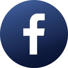 the facebook logo in a blue circle