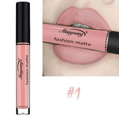 Lip gloss liquid matte lipstick Net Weight: 2.5ML Box Weight: 30g Color: 17#. Lip Gloss Cosmetics, Tinted Lip Gloss, Lipgloss Lips, Batons Matte, Brown Lipstick, Lipstick Tube, Matte Makeup, Gloss Labial, Matte Lip Gloss