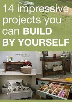 Want all these! Building Furniture, Diy Wood Projects, Diy Projects To Try, Rustic Diy, Furniture Projects, Diy Woodworking, Woodworking Plans