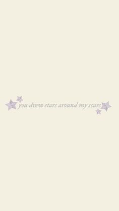 the words you drew stars around my score are written in purple on a white background