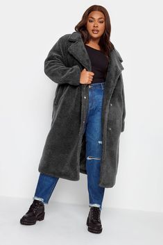 Fit & Fashion Notes: A must-have staple to add to your outerwear collection this season. Made from a soft teddy borg fabric, this maxi length coat features two side pockets, long sleeves and popper fastenings. Layer with your favourite winter dress and boots for a cosy yet stylish look you'll be reaching for on repeat this winter. Why We Love It: Cosy yet stylish. Our eBay Store YOURS Curve Black Teddy Maxi Coat Fit & Fashion Notes: A must-have staple to add to your outerwear collection this season. Made from a soft teddy borg fabric, this maxi length coat features two side pockets, long sleeves and popper fastenings. Layer with your favourite winter dress and boots for a cosy yet stylish look you'll be reaching for on repeat this winter. Why We Love It: Cosy yet stylish. Product Details C Dress And Boots, Soft Teddy, Cold Weather Outfits, Winter Dress, On Repeat