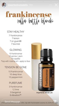 Frankincense Essential Oil Benefits, Roller Bottle Recipes, Roller Blends, Roller Bottle Blends, Essential Oils For Kids