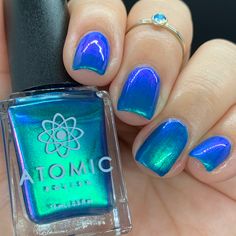 Blue Nails Polish, Hottest Summer Nails, Bright Nails, Fancy Nails, Chic Nails, Dope Nails, Blue Nails