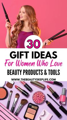 Discover the ultimate list of 30 gift ideas perfect for women who adore cosmetics and beauty tools! From makeup to hair, nails, and skincare, you'll find everything from luxurious sets to innovative gadgets that are certain to delight any beauty enthusiast. Explore these hand-picked options and make gifting easy and memorable! Beauty Gift Guide, Beauty Products Gifts, Gift Ideas For Women, Cool Gifts For Women, 30 Gifts, Hair Nails, Beauty Gifts, Beauty Awards, Beauty Lover