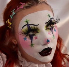 Jester Makeup, Pierrot Costume, Cute Clown Makeup, Mime Makeup, Vampire Bride, Makeup Drawing, Halloween Makeup Inspiration, Swag Makeup, Cool Makeup Looks