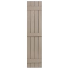 the side view of a white wooden door with two horizontal bars on one side and an angled