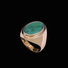 ad eBay - E. S. Cohn-Pålsson - Copenhagen. 14k Gold Ring with Jadeite. Designed and crafted by Erik S. Cohn-Pålsson - Copenhagen 1949 - 1980. Weight 6,8 g. Stamped ESC-P. Antique Jewelry Rings, 14k Gold Ring, Copenhagen, Vintage Watches, Antique Jewelry, Vintage Antiques, Jewelry Watches, Gold Rings, Jewelry Rings