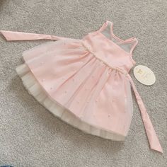 Pink American Princess Dress Never Worn Size: 24 Months Small Frocks, House Crafts, Baby Frock, American Princess, Kids Designer Dresses, Princess Dresses, Small Baby, Fairy House, Dress Design