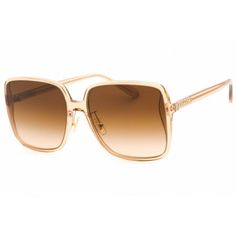 Coach 0HC8368D 556174 women's sunglasses made of transparent brown plastic frame. It has full rim square shape frame along with a Coach logo at the temple. Coach 0HC8368D 556174 sunglasses are easy to wear with adjustable nose pads for a more secure and comfortable fit. These stylish sunglasses features polycarbonate brown gradient lens. Coach 0HC8368D 556174 measures 61 mm lens width, 17 mm bridge size, 145 mm temple size. Coach 0HC8368D 556174 women's sunglasses are brand new and comes in an o Coach Sunglasses With Gradient Lenses For Summer, Brown Square Frame Sunglasses For Spring, Coach Sunglasses With Tinted Lenses For Summer, Summer Coach Sunglasses With Tinted Lenses, Coach Polarized Sunglasses For Summer, Coach Brown Tinted Sunglasses, Coach Logo, Branding Coach, Brown Sunglasses