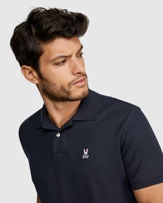 NAVY Bunny Logo, Polo Classic, Mens Essentials, Color Swatch, Mens Navy, Pearl Buttons, Mother Of Pearl Buttons, Perfect Man, Told You