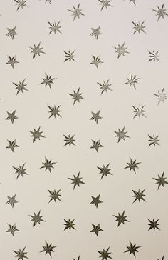 Sirius Wallpaper in tan from the Belvoir Collection by Matthew Williamson White With Stars Wallpaper, Black And White Stars Wallpaper, Stars Constellations Wallpaper, Black Wallpaper With White Stars, Grey And White Stars Wallpaper, Wallpaper Uk, Botanical Wallpaper, Matthew Williamson, Wallpaper Online