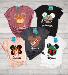 Custom 2022 Disney Vacation Family Matching T-shirt Character Print T-shirt For Disney Fan Events, Disney Themed Short Sleeve T-shirt, Disney Fan Apparel T-shirt With Short Sleeves, Disney Fan Apparel Short Sleeve T-shirt, Disney Fandom Crew Neck T-shirt, Disney Style T-shirt For Disney Fan Events, Disney Character Print T-shirt For Fan Events, Disney Character Print T-shirt For Disney Fan Events, Disney Fan Merchandise Top, Pre-shrunk