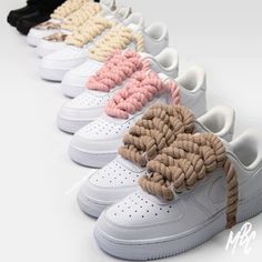 Nike Rope Laces, Air Force Rope Laces Outfit, Shoes With Rope Laces, Rope Laces Af1, Drippy Clothes, Air Force 1 Rope Laces, Air Force 1 Women, Air Force Custom, 2000 Style