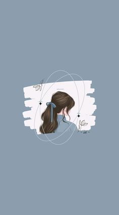 a drawing of a girl with her hair in a ponytail, looking to the side