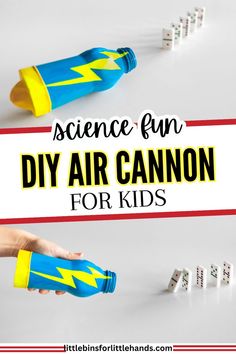 the science fun diy air cannon for kids to play with and learn how to use it