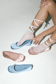 Ballet flat Fits true to size Measurements taken from a size 7 0.25" Heel Fabric Upper, Synthetic Lining, Synthetic Sole Sofia Coppola, Pretty Shoes, Dream Shoes, Blue Satin, Looks Style, Looks Vintage, Jeffrey Campbell, Cute Shoes, Lana Del Rey