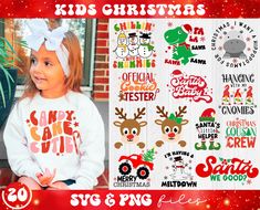 christmas svg and png bundle for kids