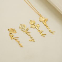 Discover the perfect gift for special occasions with our Personalized Birth Flower Necklace. Each elegant necklace is designed to represent your loved one's birth flower, carrying a unique and meaningful message. Make it extra special by personalizing it with a name or date. Crafted from high-quality materials, this necklace is a stylish and thoughtful gift option that will be cherished for years to come. Handmade item Material: 925 Sterling Silver Ships from a small business in Turkey Adjustable length Style: Minimal Can be personalized Made to order H O W * TO * O R D E R Step 1 : Choose the colors: Gold, Rose Gold or Silver. Step 2 : Choose necklace length: 14" to 20" available (inches) Step 3 : Add your personalization: Simply use the 'PERSONALIZATION BOX' to let us know the FLOWER of Valentine's Day Birth Flower Charm Necklace Gift, Valentine's Day Birth Flower Charm Necklace, Delicate Birth Flower Necklace Gift For Her, Valentine's Day Gift Birth Flower Charm Necklace, Elegant Birth Flower Charm Necklaces For Personalized Gift, Elegant Charm Necklaces With Birth Flower For Personalized Gift, Personalized Gold Jewelry With Pressed Flowers, Delicate Personalized Flower Necklace, Dainty Birth Flower Charm Necklaces As Personalized Gift