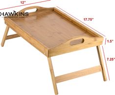 Large Bed Table Tray Meaures 17.5 Inch by 12-Inch by 8-Inch, when folded its 3 inches thick Bamboo construction is Table And Bed, Folding Laptop Table, Bed Tray Table, Hospital Table, Laptop Desk For Bed, Bamboo Bed, Bamboo Construction, Bed Tray, Table Bed