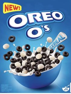 cereal o's cereal with black and white toppings