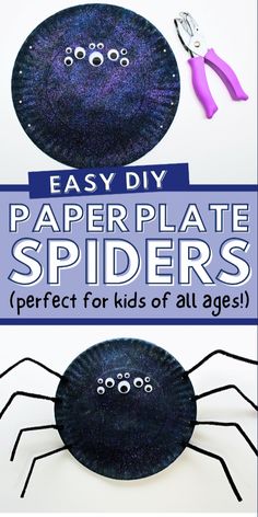 paper plate spider craft for kids to make