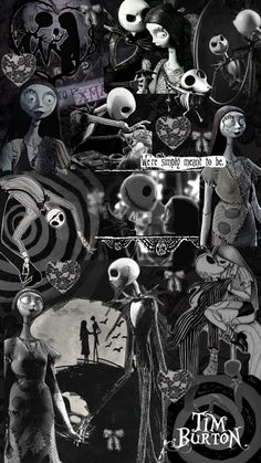 a collage of halloween images with skeletons