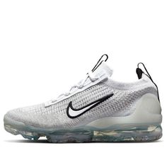 Nike Air Vapormax Flyknit 2021 (GS) DB1550-100 KICKSOVER Functional White Winter Sneakers, White Breathable Winter Sneakers, Vapormax Flyknit 2021, Nike Air Vapormax 2021 Fk, Vapour Max Nike, Nike Sacai, Low Air Jordan 1, Nike Air Vapormax Flyknit, Vapormax Flyknit