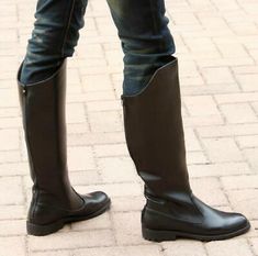 High Boots Casual, Knee High Shoes, Men's Equestrian, Shoes Western, Equestrian Boots, High Shoes, Military Boots, Boots Leather, Mens Shoes Boots