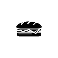 a black and white image of a hamburger