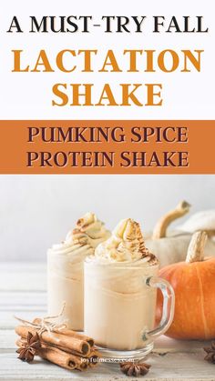 Fall is the perfect time for all things pumpkin, including this pumpkin pie protein shake! It's a healthy way to satisfy your pumpkin pie cravings while trying to safely lose weight while breastfeeding. This pumpkin spice lactation shake is extra yummy and gives you all the fall feels. The protein powder in this lactation smoothie is great for your postpartum weight loss and recovery plan. If you're looking for the ultimate fall lactation foods, this pumpkin pie protein smoothie has it all! Pumpkin Pie Protein Smoothie, Lactation Foods