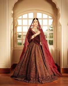 Manga Dress, Red Indian Wedding, Latest Bridal Lehenga Designs, Nimrat Khaira, Indian Wedding Gowns, Bridal Lengha, Latest Bridal Lehenga