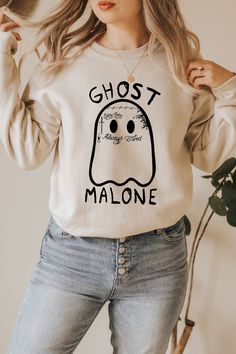 Ghost Hoodie, Spooky Sweatshirt, Halloween Crewneck, Boo Crew