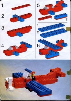 instructions for building a lego airplane