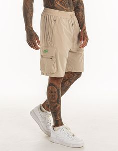 Designed for all-day wear, the Spear Shorts offer the functionality of a workout short, with the style for all season wear - Technical Four-Way Stretch - Nylon Stretch Fabric - Reinforced Stitching - Drawcord Ribbed Waistband - Knee Length 87% Nylon, 13% Elastane Workout Short, Joggers Track Pants, Taupe Grey, A Workout, Jogger Sweatpants, Tight Leggings, Sport Shorts, Long Sleeve Hoodie, Black Leggings