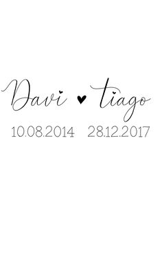 a black and white photo with the words davar & tiago