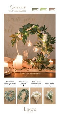 a website page with flowers and candles on it