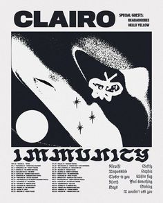 an old poster with the words claro in it