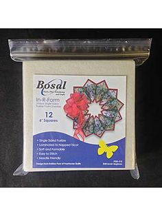 a package of crafting supplies with the label bosal in it's packaging