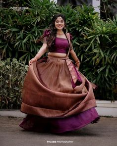 Saree To Skirt Convert, Saree Converted To Lehenga, Dawani Designs, Dhavani Half Saree Color Combos, Saree To Gown Convert, Wedding Haul, Bridal Glasses