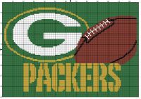 the green bay packers logo is shown on a graph paper with a football in it