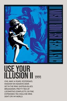 Use Your Illusion Ii, Rock Band Posters, Queen Poster, Music Album Covers, Glam Metal, Music Heals, Music Mood, Band Posters