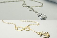 Iinfinity Anchor Lariat Y necklace,Anchor necklace,Beach wedding,infinity necklace,bridesmaid gifts,Navy,Personalized,figure eight necklace Elegant Silver Necklace For Best Friend Gift, Elegant Silver Necklace For Best Friend, Elegant Adjustable Necklace For Best Friend Gift, Sisters Necklace, Galaxy Necklace, Star Galaxy, Jewelry Star, Anchor Necklace, Best Friend Necklaces